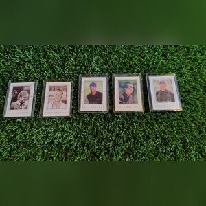 2001 Upper Deck Golf Gallery GG1-GG5 Set of Five Cards including Tiger Woods RC